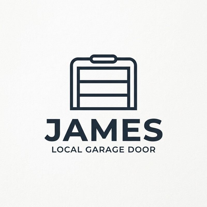 James Local Garage Door Logo